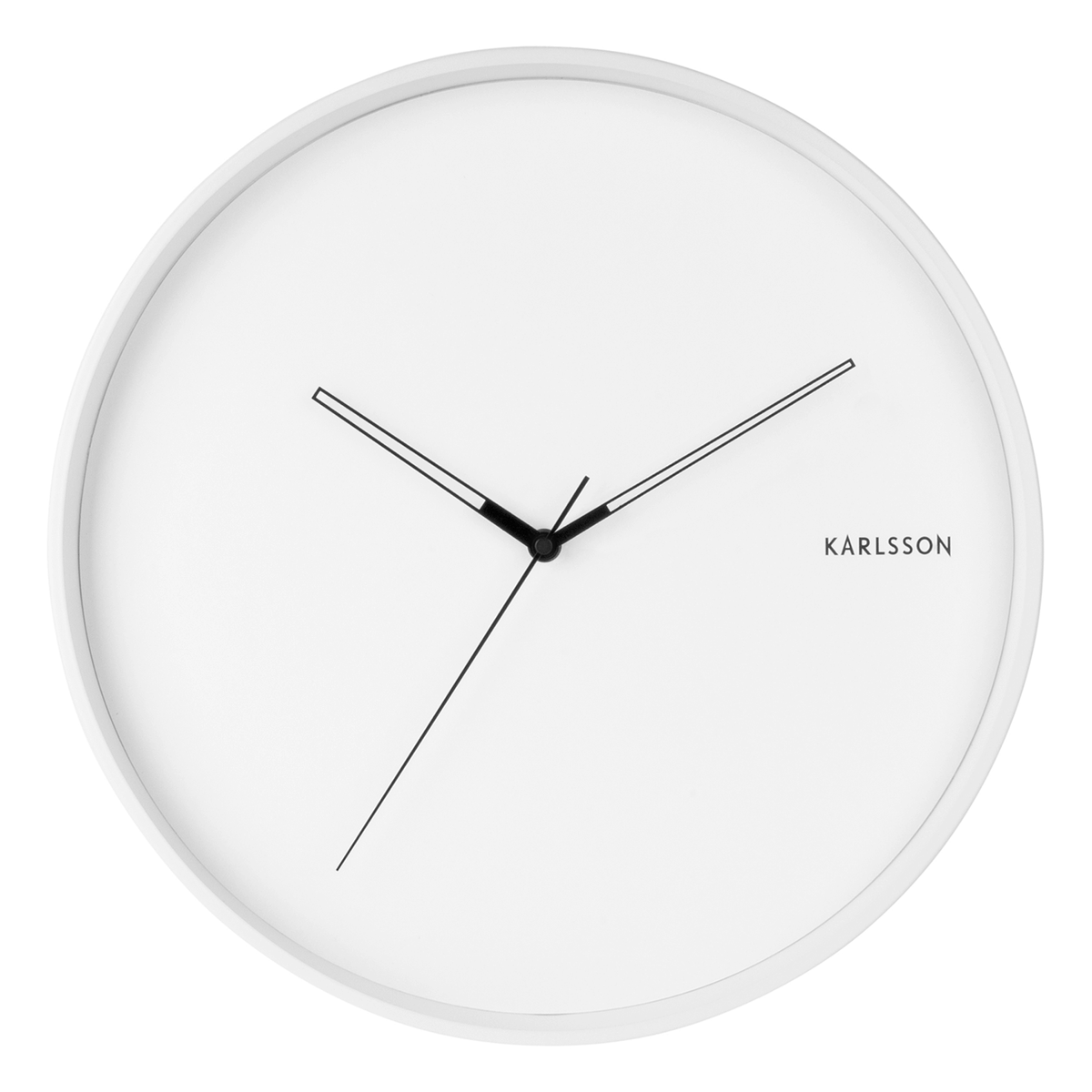 Hvidt vægur af modellen Trendy med diameter 40 cm