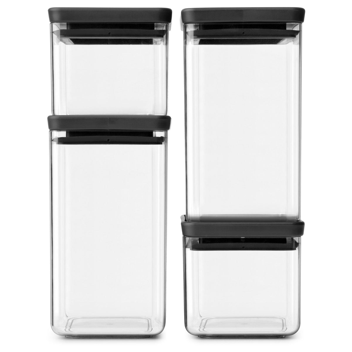Fire Brabantia Tasty+ opbevaringsbeholdere med mørkegrå låg