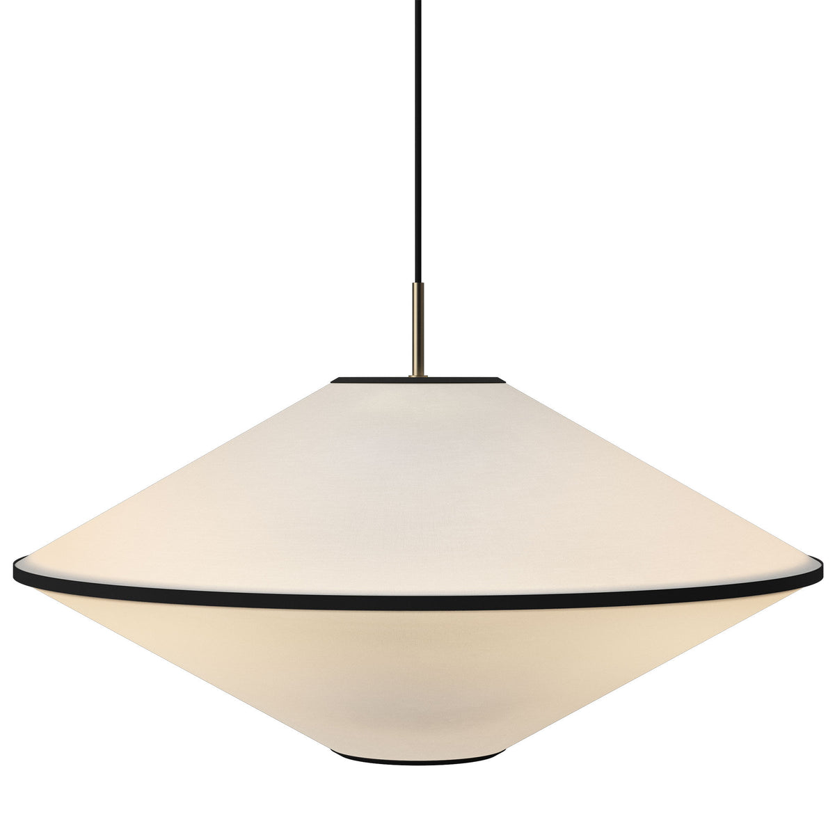 Edgeform Tafta pendellampe på 65 cm i sort og offwhite