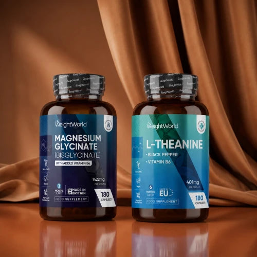 WeightWorld helsepakke til søvn og ro med L-theanin og magnesiumglycinat