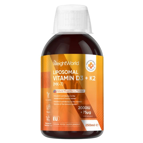 Se Liposomal D3- + K2-vitamin Dråber ✔ Kæmpe udvalg i WeightWorld - Køb online på udsalg og tilbud lige nu ✔ Meget billig fragt og hurtig levering - Varenummer: WeightWorld-48103 og 5056128125021 på lager - Udsalg på D-vitamin Spar helt op til 79% - Over 739 kendte mærker på udsalg