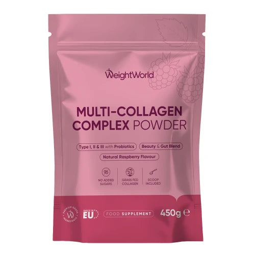 WeightWorld Multi-Kollagenpulver Complex med probiotika og kollagen type 1, 2 og 3