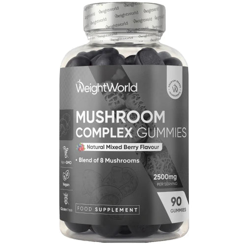 WeightWorld Svampe Complex Gummies svampetilskud i vingummiform med 8 svampe