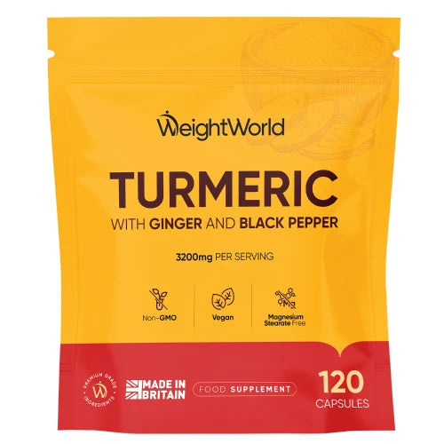 Se Turmeric with Ginger and Black Pepper ✔ Kæmpe udvalg i WeightWorld - Køb online på udsalg og tilbud lige nu ✔ Hurtig levering til lave fragtpriser - Varenummer: WeightWorld-51391 og 5056128131862 på lager - Udsalg på Gurkemeje Spar stort – op til 53% - Over 2.739 kendte mærker online