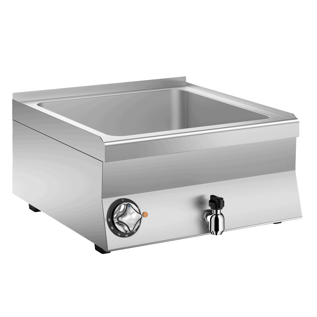 Wery B68E elektrisk bainmarie med vandbad til GN-kar, 800 mm bred