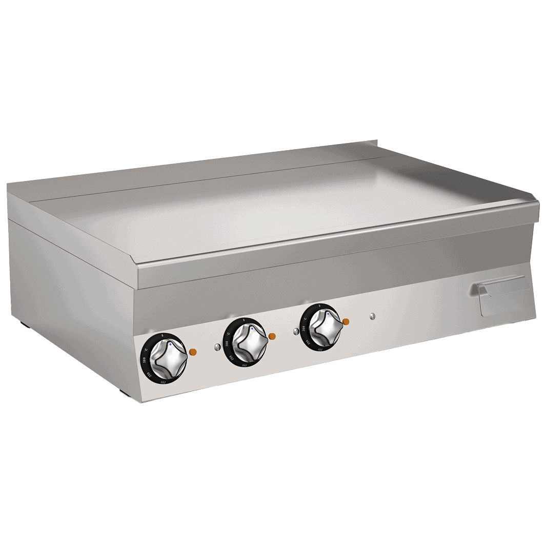 Wery FT610EL2 stor elektrisk stegeplade med glat flade, 1000 mm, 230V