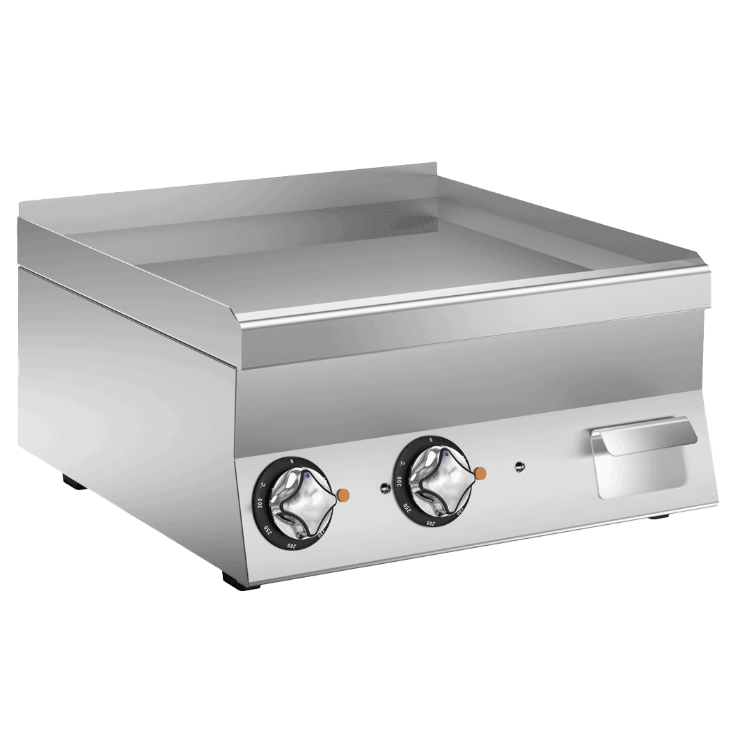 Wery FT66EL2 elektrisk stegeplade med glat flade, 600 mm, til 230V