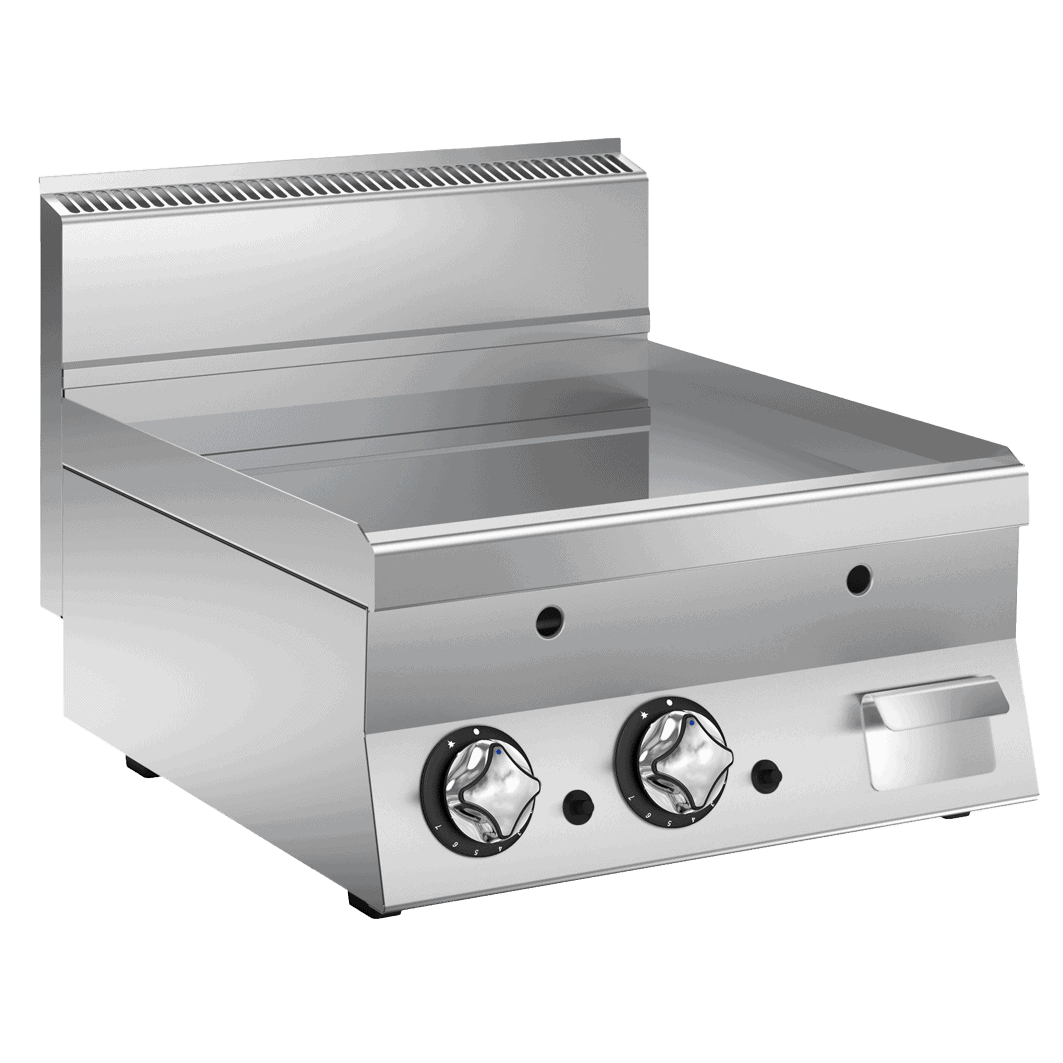 Wery FT68GLC gasstegeplade med glat forkromet flade, 800 mm