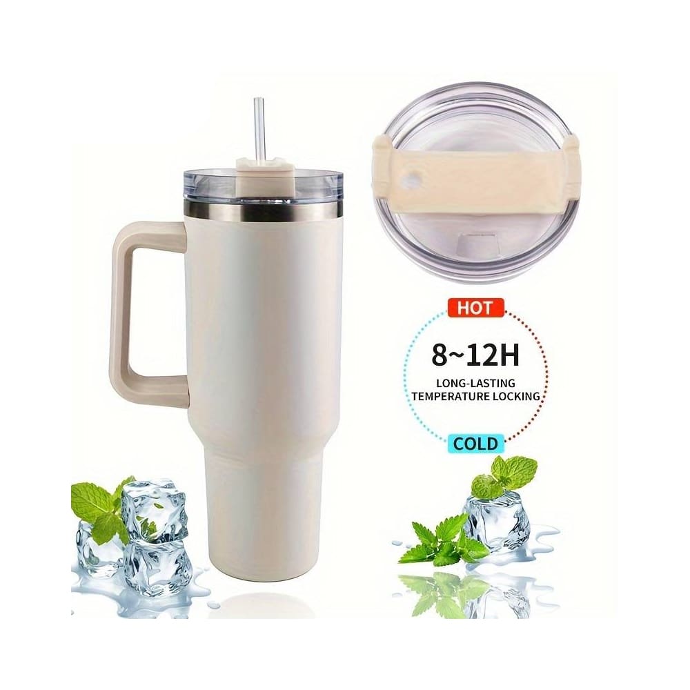 Se Tumbler termokop 1200 ml med håndtag låg og sugerør (perfekt til kold/varm drikke) - Mælke hvid ✔ Kæmpe udvalg i Satana - Køb online på udsalg og tilbud lige nu ✔ Hurtig levering til lave fragtpriser - Varenummer: Satana-1492565 på lager - Udsalg på Personlig pleje > Spar helt op til 79% - Stort udsalg på over 739 brands