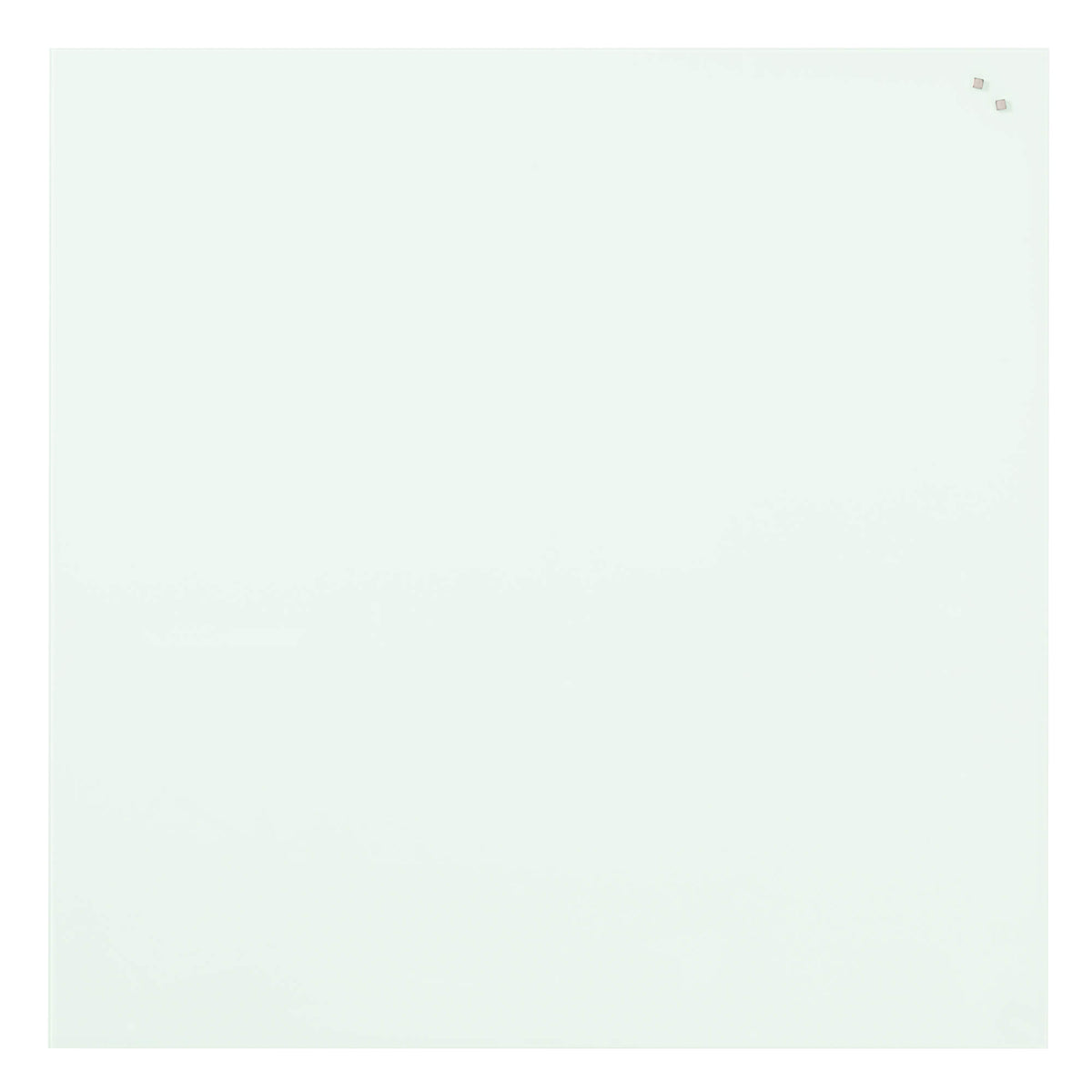 Stor kvadratisk hvid magnetisk glastavle fra Naga på 100 x 100 cm