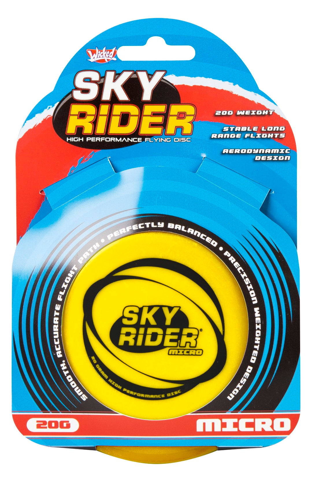 Se Wicked Sky Rider Micro Flyvende Disc ✔ Kæmpe udvalg i Wicked Vision - Køb online på udsalg og tilbud lige nu ✔ Super billig fragt og lynhurtig levering - Varenummer: MMAction-226006 og 5060170941218 på lager - Udsalg på Havespil til børn Op til 63% rabat - Over 2.739 mærker samlet ét sted