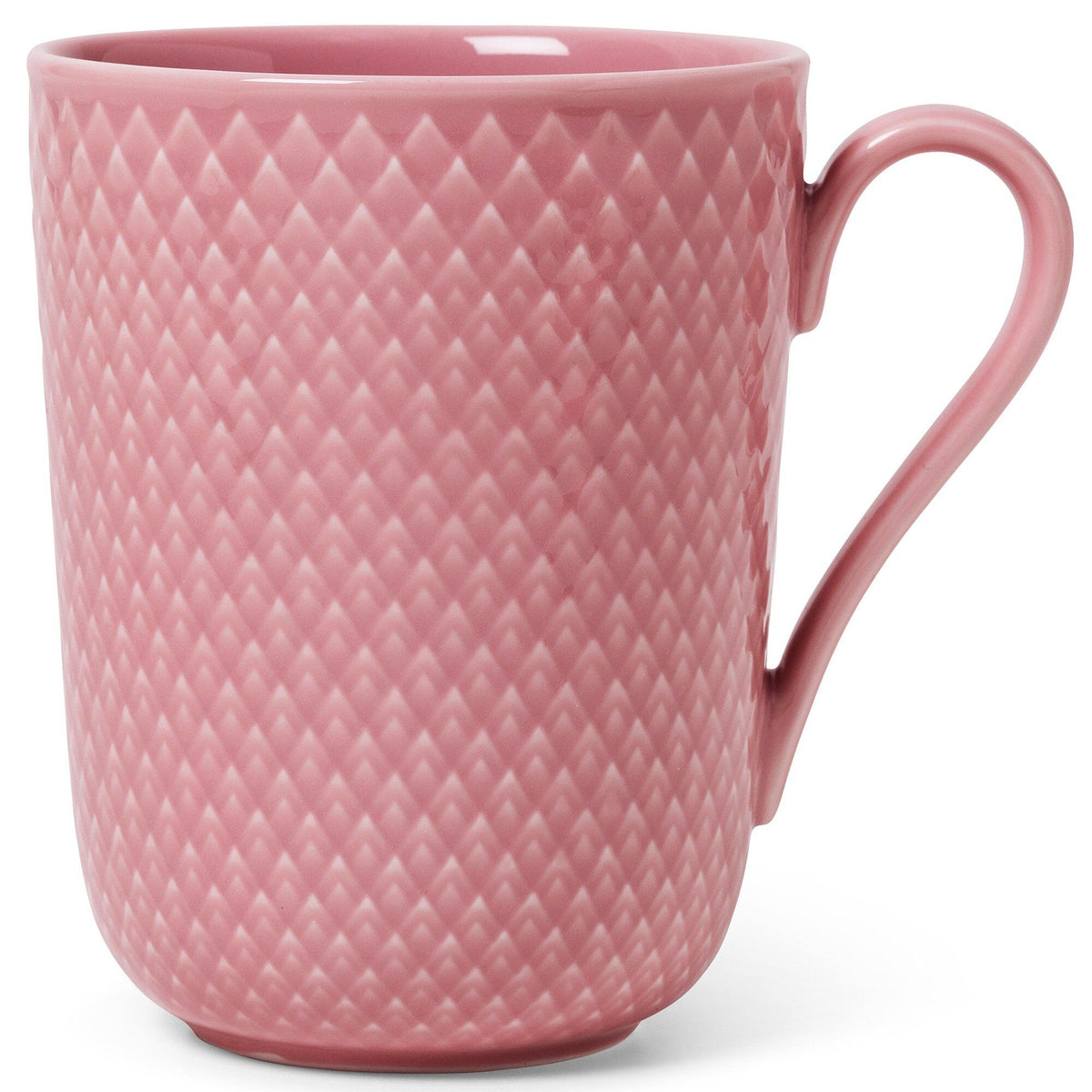 Rosa Rhombe Color krus med hank fra Lyngby Porcelæn, 33 cl