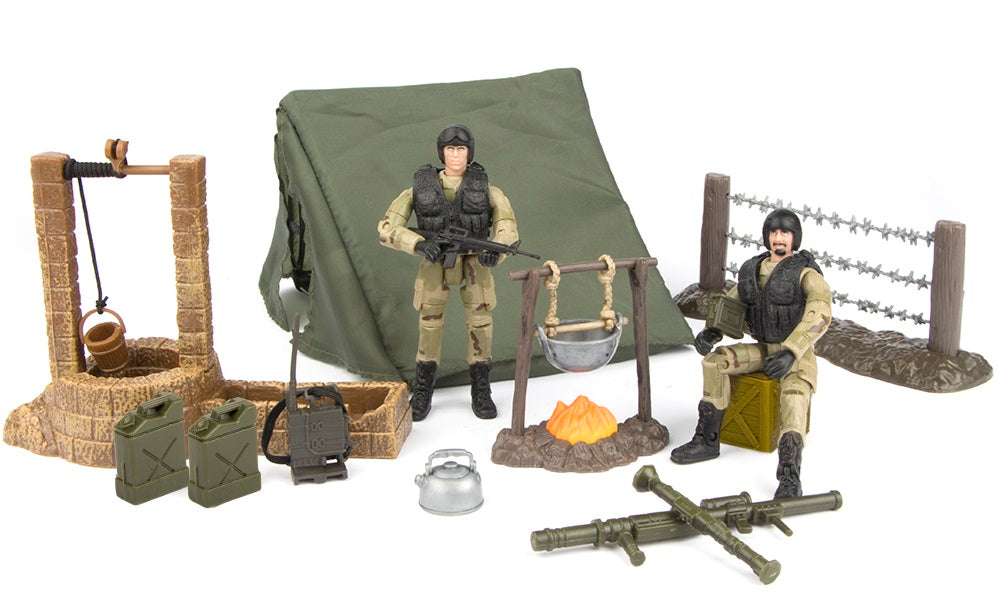 Se World Peacekeepers 1:18 Militær Stor Camp inkl. 2 actionfigurer ✔ Kæmpe udvalg i World Peacekeepers - Køb online på udsalg og tilbud lige nu ✔ Billig fragt og hurtig levering - Varenummer: MMAction-199770832 og 18859770838 på lager - Udsalg på Militær Actionfigurer 9,5 cm Op til 61% rabat - Over 1.329 mærker på online udsalg