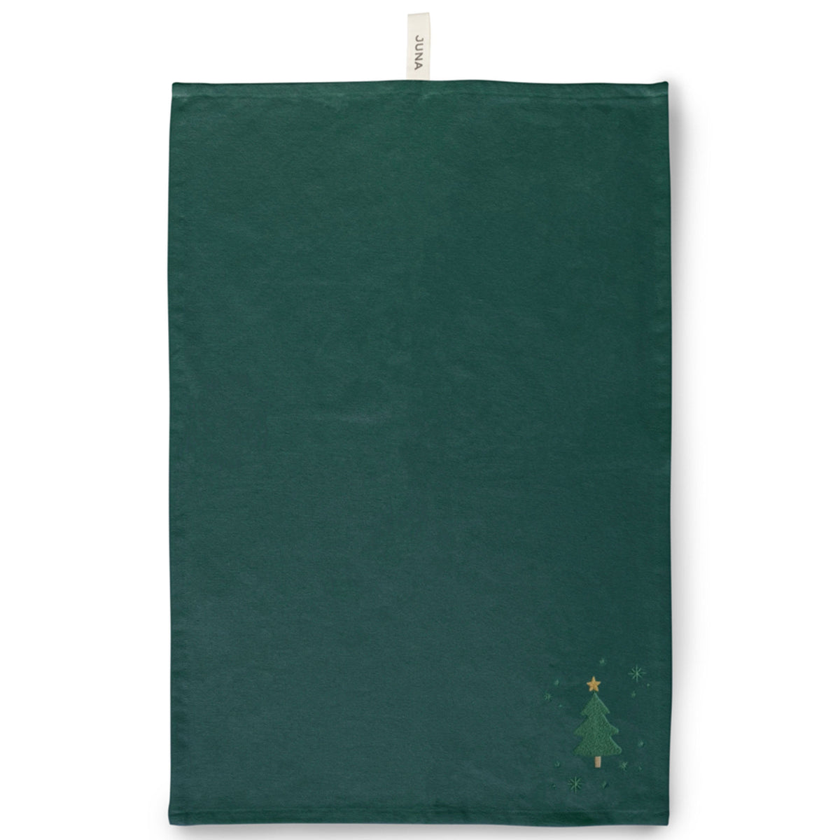 Grønt Juna Christmas Fable viskestykke på 50 x 70 cm