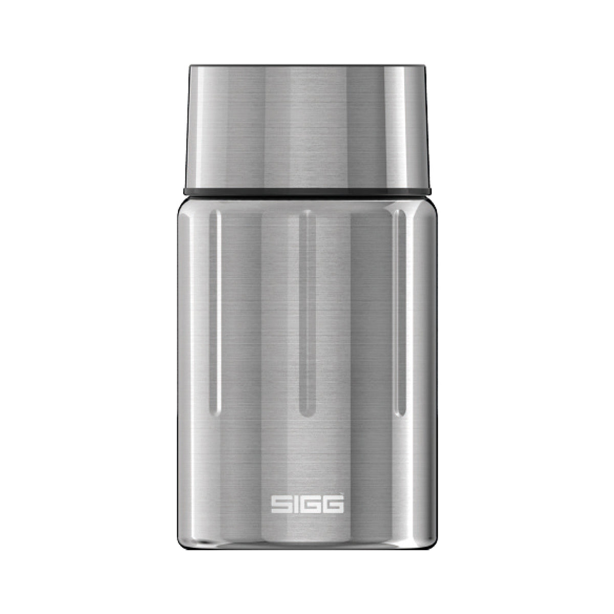 Sigg Gemstone food jar på 0,75 liter i den stålgrå farve selenite
