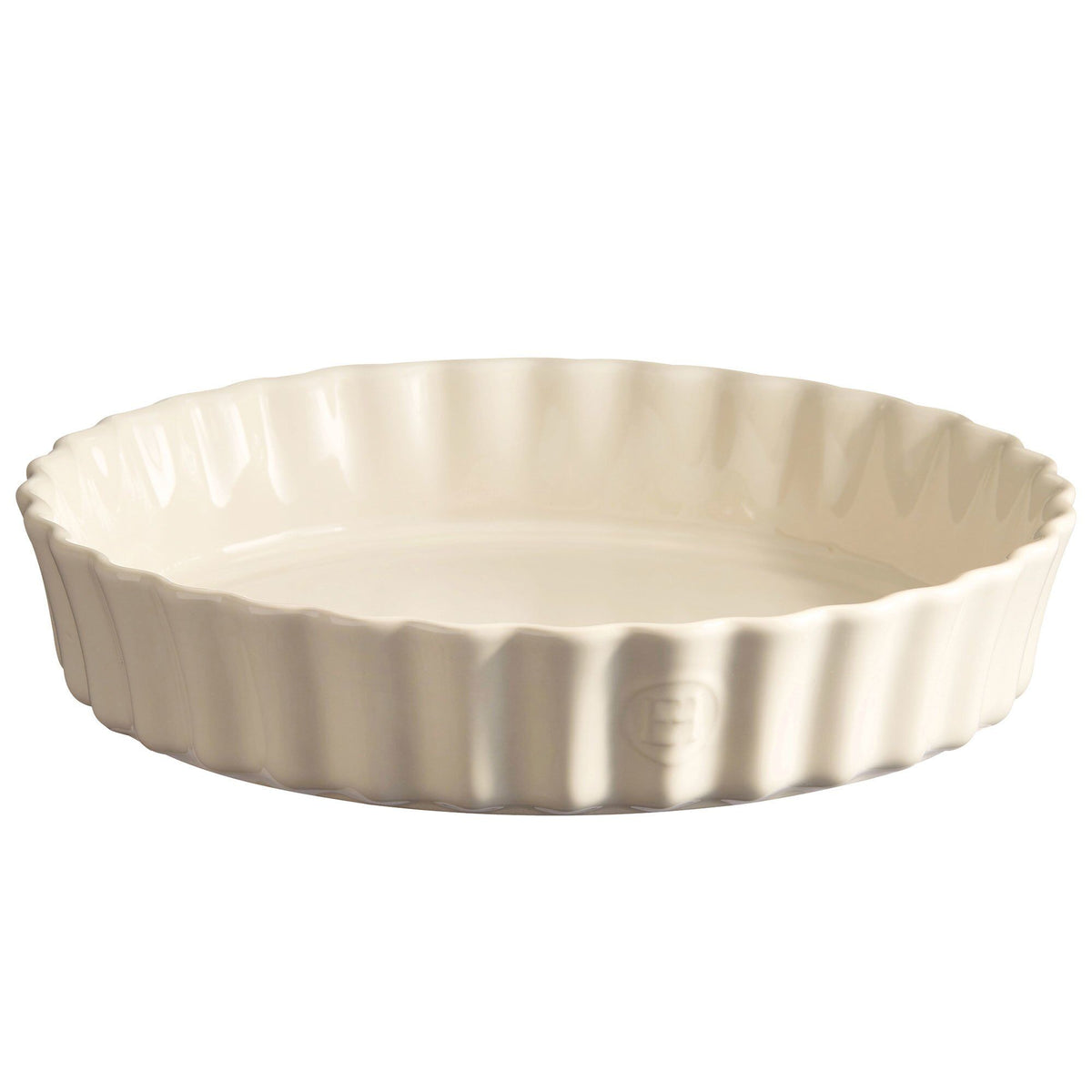 Emile Henry tærteform i cream, 28 cm i diameter