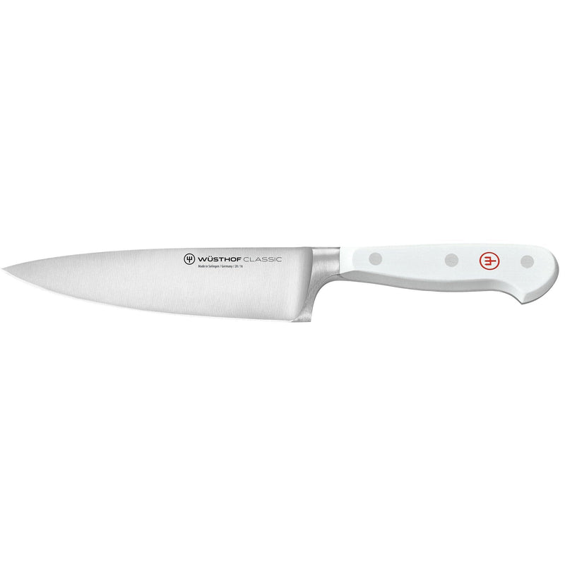 Se Wüsthof Classic hvid kokkekniv 16 cm. ✔ Kæmpe udvalg i Wüsthof ✔ Meget billig fragt og hurtig levering: 1 - 2 hverdage - Varenummer: KTO-1040200116 og barcode / Ean: &