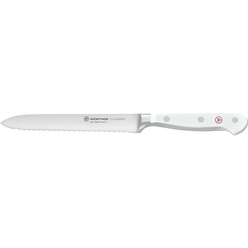 Se Wüsthof Classic hvid lille brødkniv ✔ Kæmpe udvalg i Wüsthof ✔ Meget billig fragt og hurtig levering: 1 - 2 hverdage - Varenummer: KTO-1040201614 og barcode / Ean: &