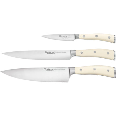 Se Wüsthof Classic Ikon knivsæt 3 dele, hvid ✔ Stort online udvalg i Wüsthof ✔ Hurtig levering: 1 - 2 Hverdage samt billig fragt - Varenummer: KTO-1120460301 og barcode / Ean: '4002293102382 på lager - Udsalg på Knivsæt Spar op til 53% - Over 1324 kendte brands på udsalg