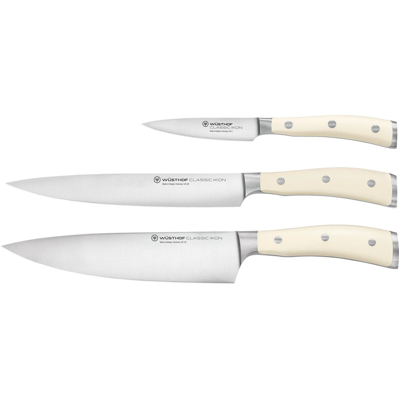 Se Wüsthof Classic Ikon knivsæt 3 dele, hvid ✔ Stort online udvalg i Wüsthof ✔ Hurtig levering: 1 - 2 Hverdage samt billig fragt - Varenummer: KTO-1120460301 og barcode / Ean: &