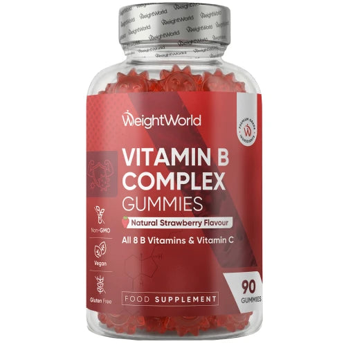 WeightWorld B-vitamin complex-gummies med alle otte B-vitaminer og C-vitamin