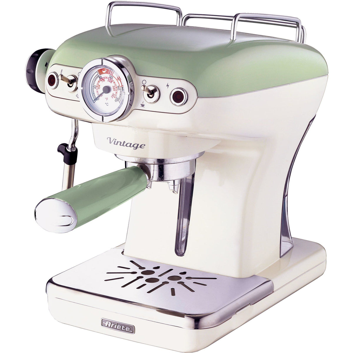 Ariete espressomaskine i grøn med vintage-design