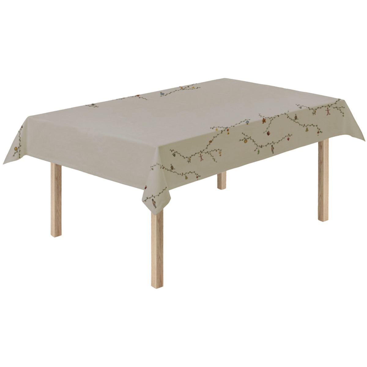 Sandfarvet Kähler Hammershøi Christmas juledug, 150 x 370 cm