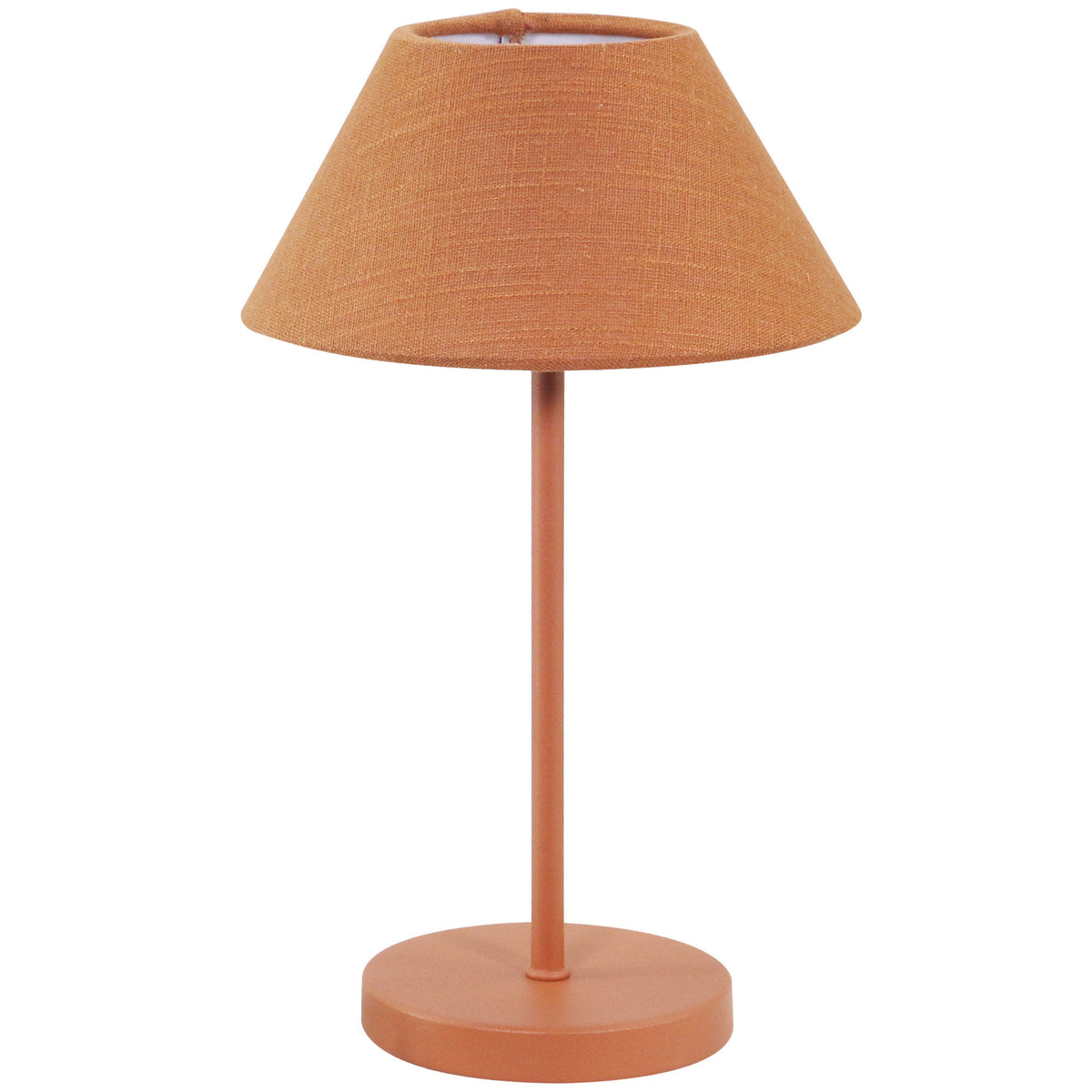 Watt&veke Teya Portabel bordlampe i varm terracotta-farve
