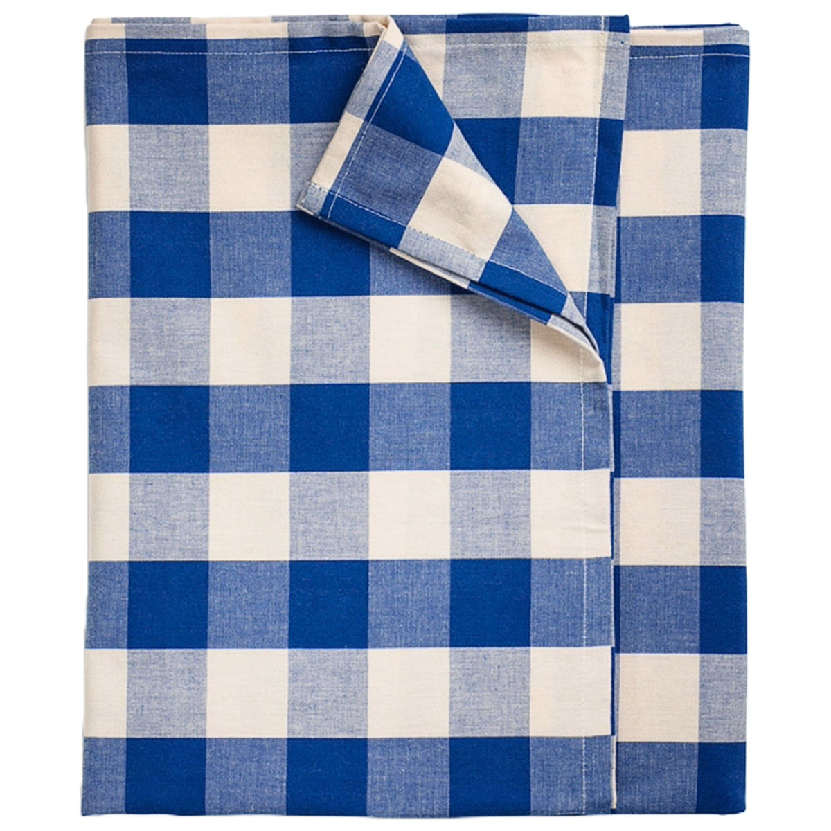 Midnatt Bell bordsdug med blå gingham-tern, 180 x 145 cm