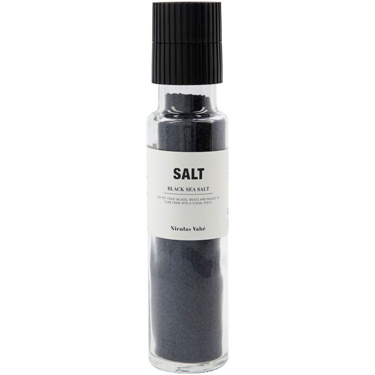 Nicolas Vahé Black salt, 320 g, havsalt med aktivt kul