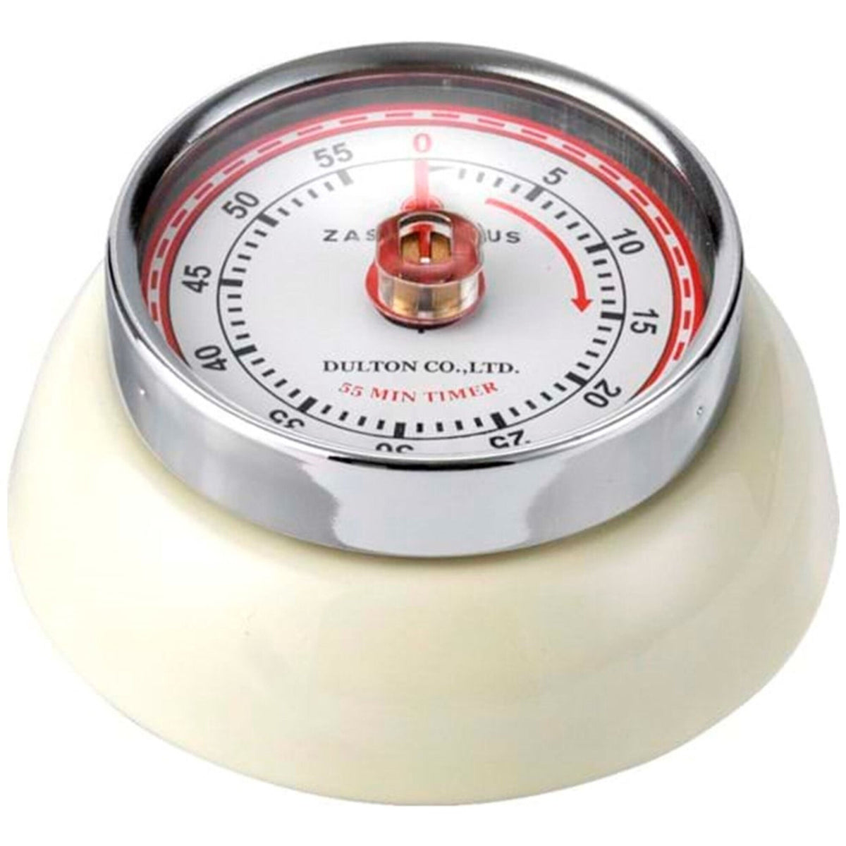 Zassenhaus Speed Timer minutur i retro-design i farven creme