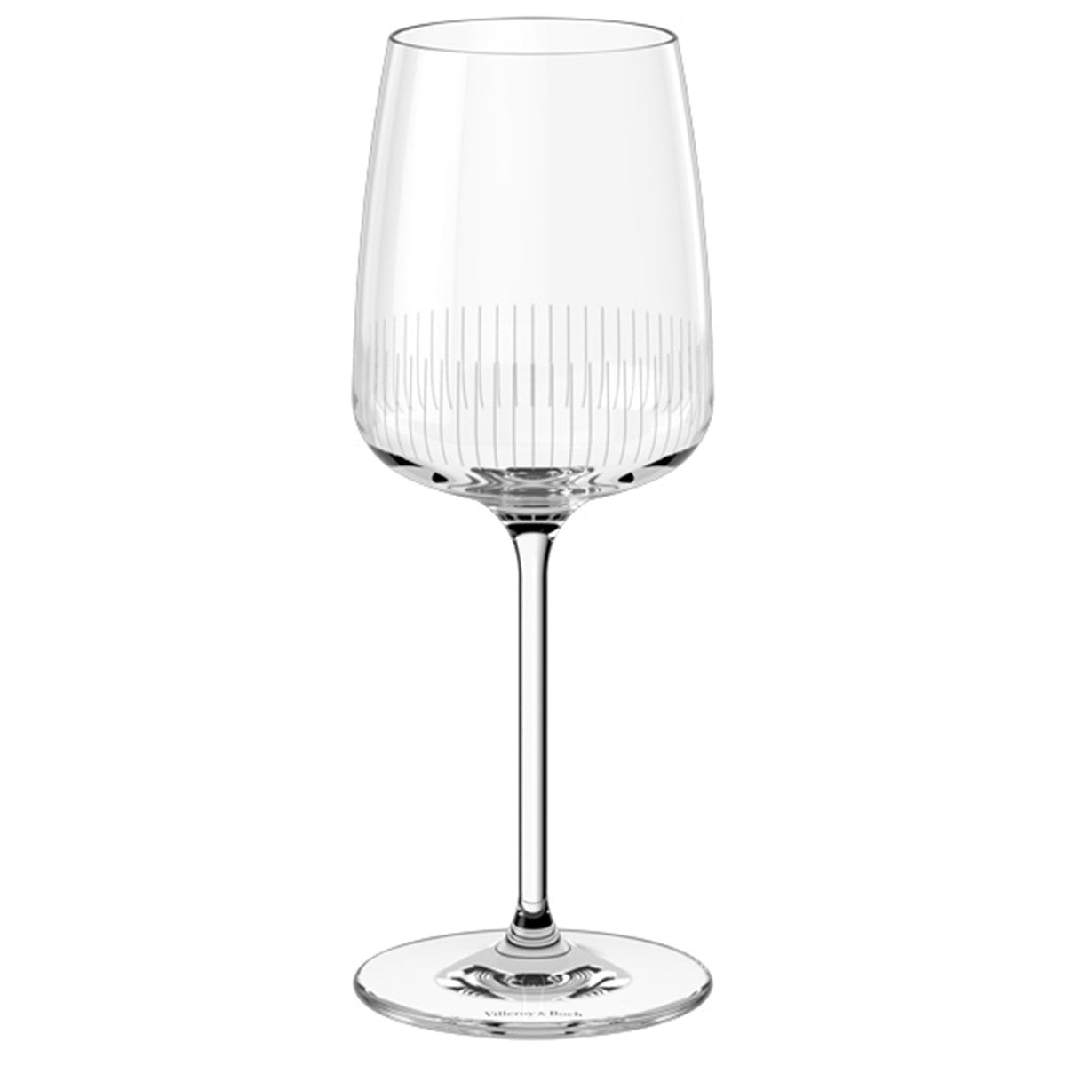 Fire Villeroy & Boch Afina hvidvinsglas i krystalglas med relief
