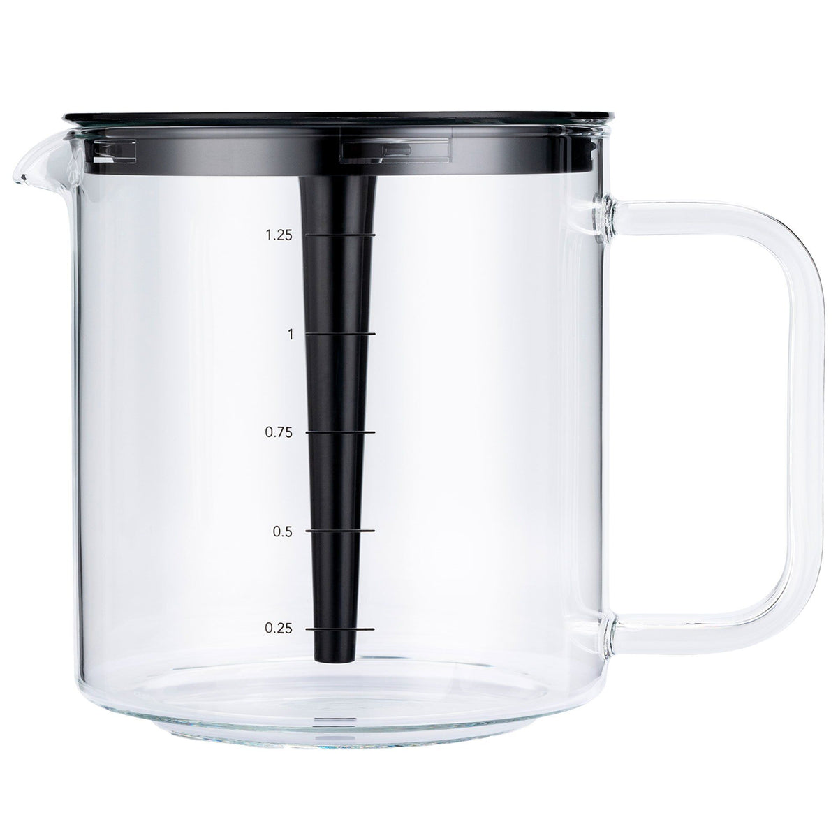 Wilfa Performance kaffekande i glas med låg, reservekande til kaffemaskine