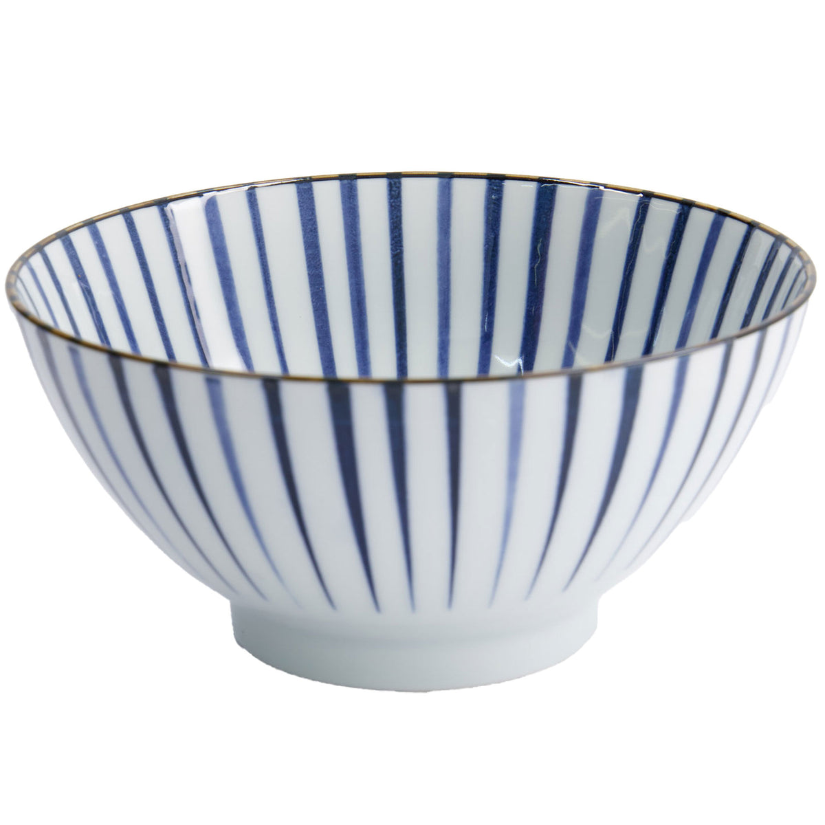 Tokyo Design Studio Natsu Tokusa Mixed skål med blåt og hvidt mønster