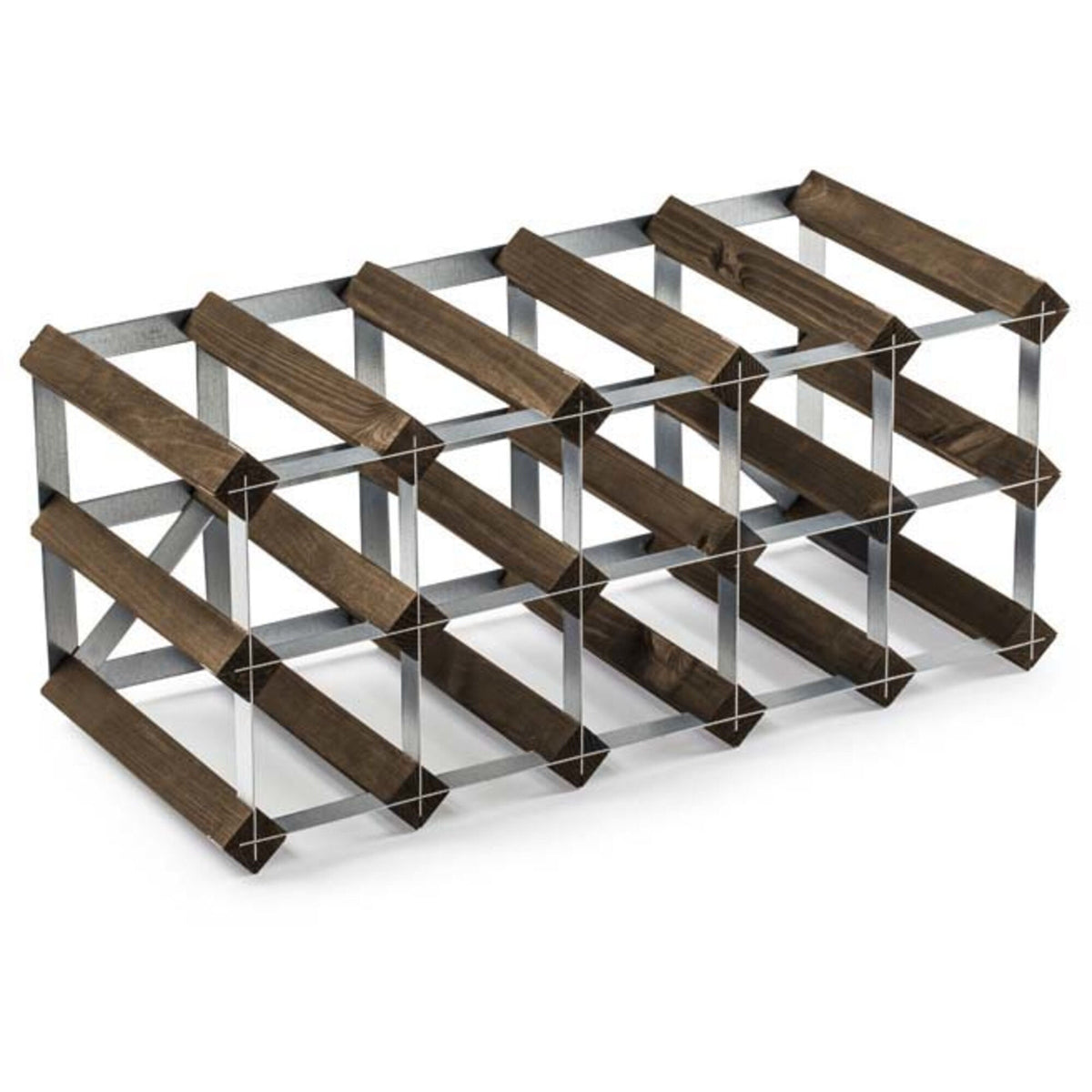 Vinstativ i Dark fra Traditional wine rack med plads til 15 flasker