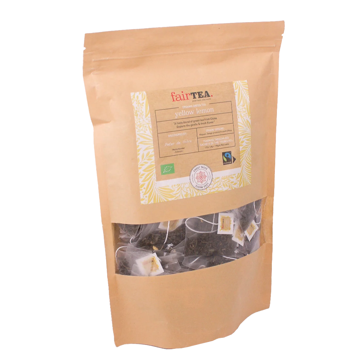 FairTea Green Lemon, grøn brevte med citronskal fra Wuyuan i Kina