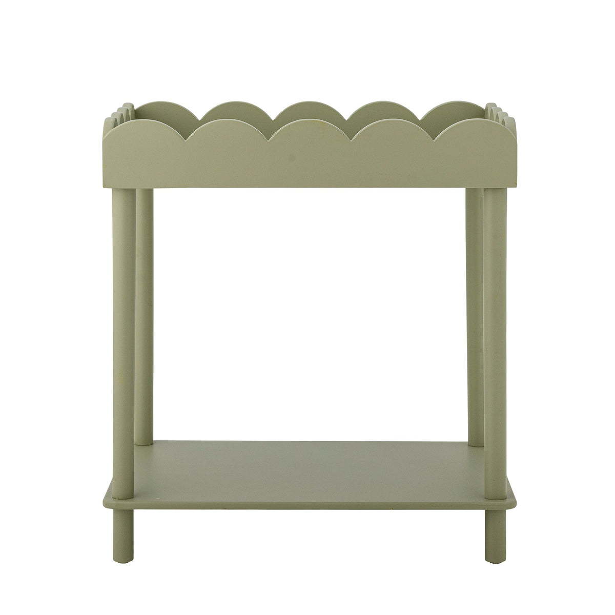 Lysegrønt Isola sidebord med bølgekant fra Creative Collection