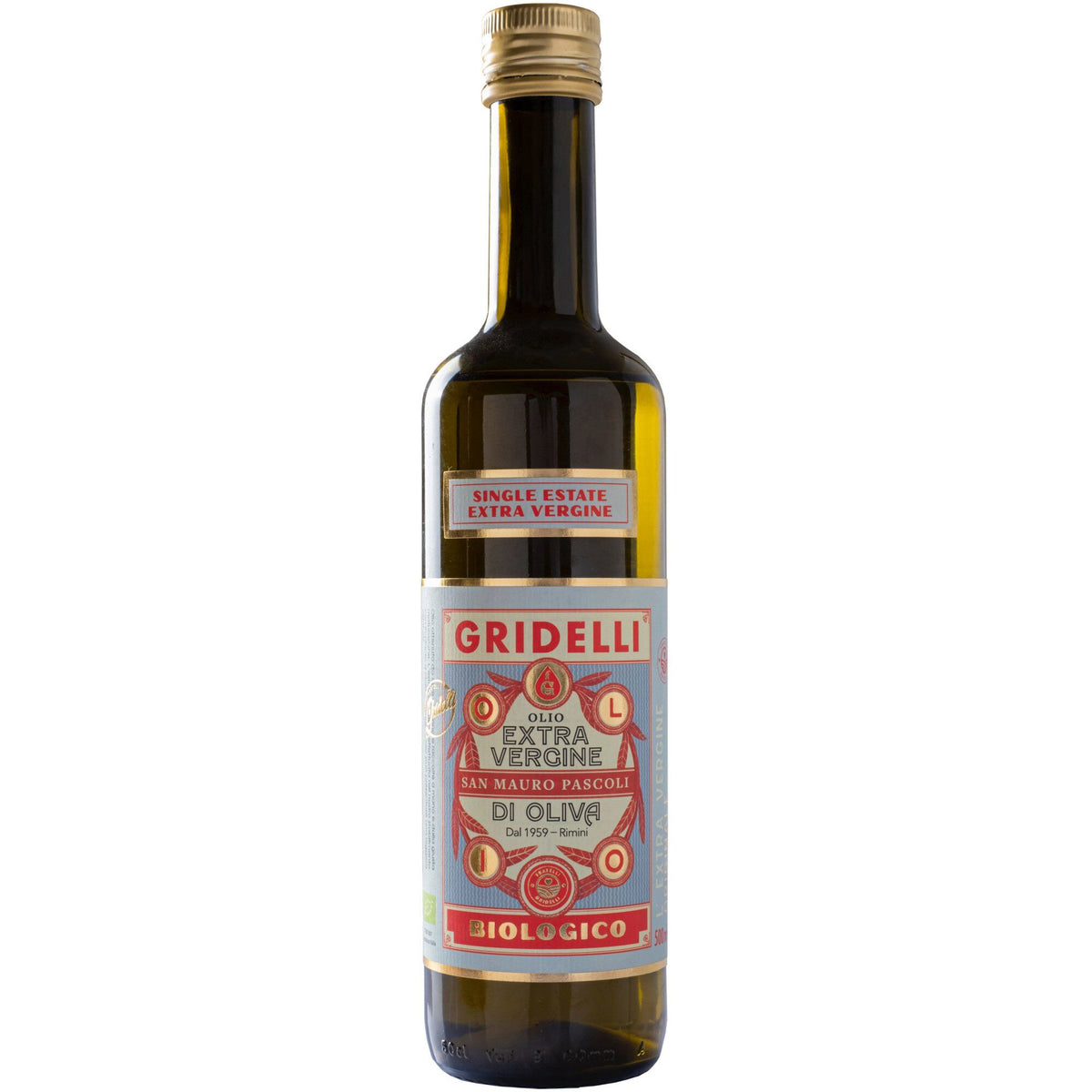 Fratelli Gridelli San Mauro Pascoli økologisk extra virgin olivenolie, 500 ml