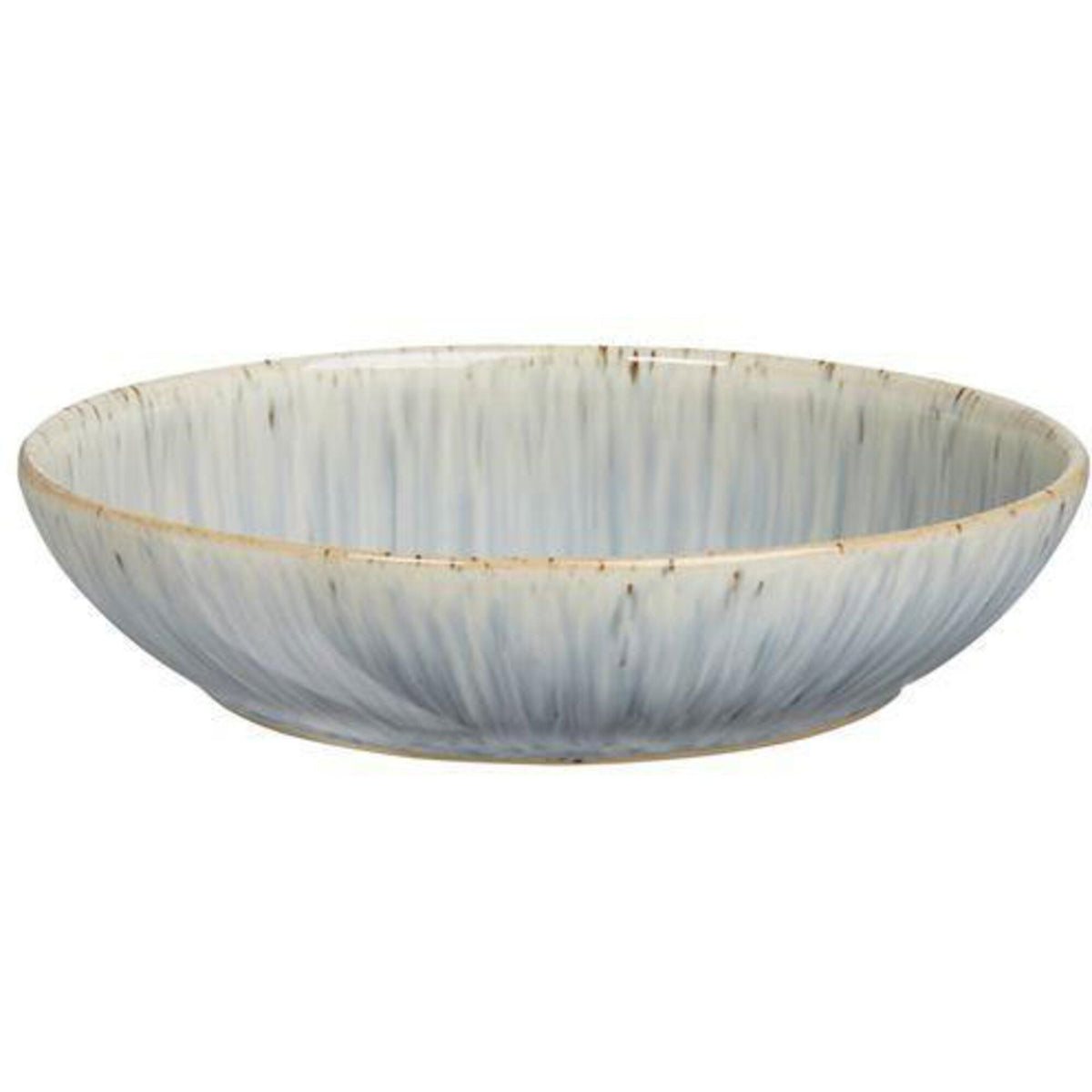 Denby Halo Speckle pastatallerken på 22 cm i håndlavet keramik