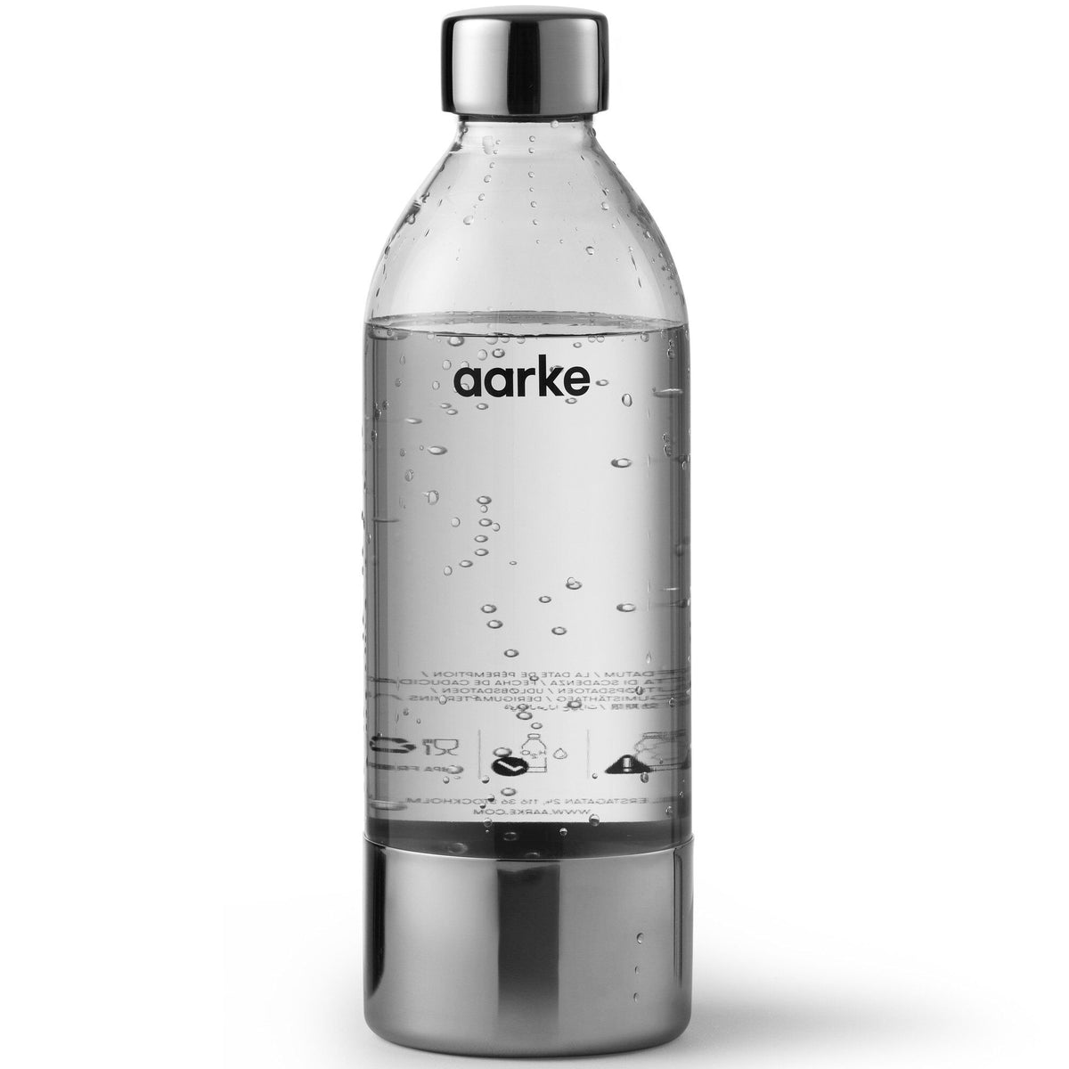 Aarke PET-flaske til Carbonator 3 sodavandsmaskine i poleret stål