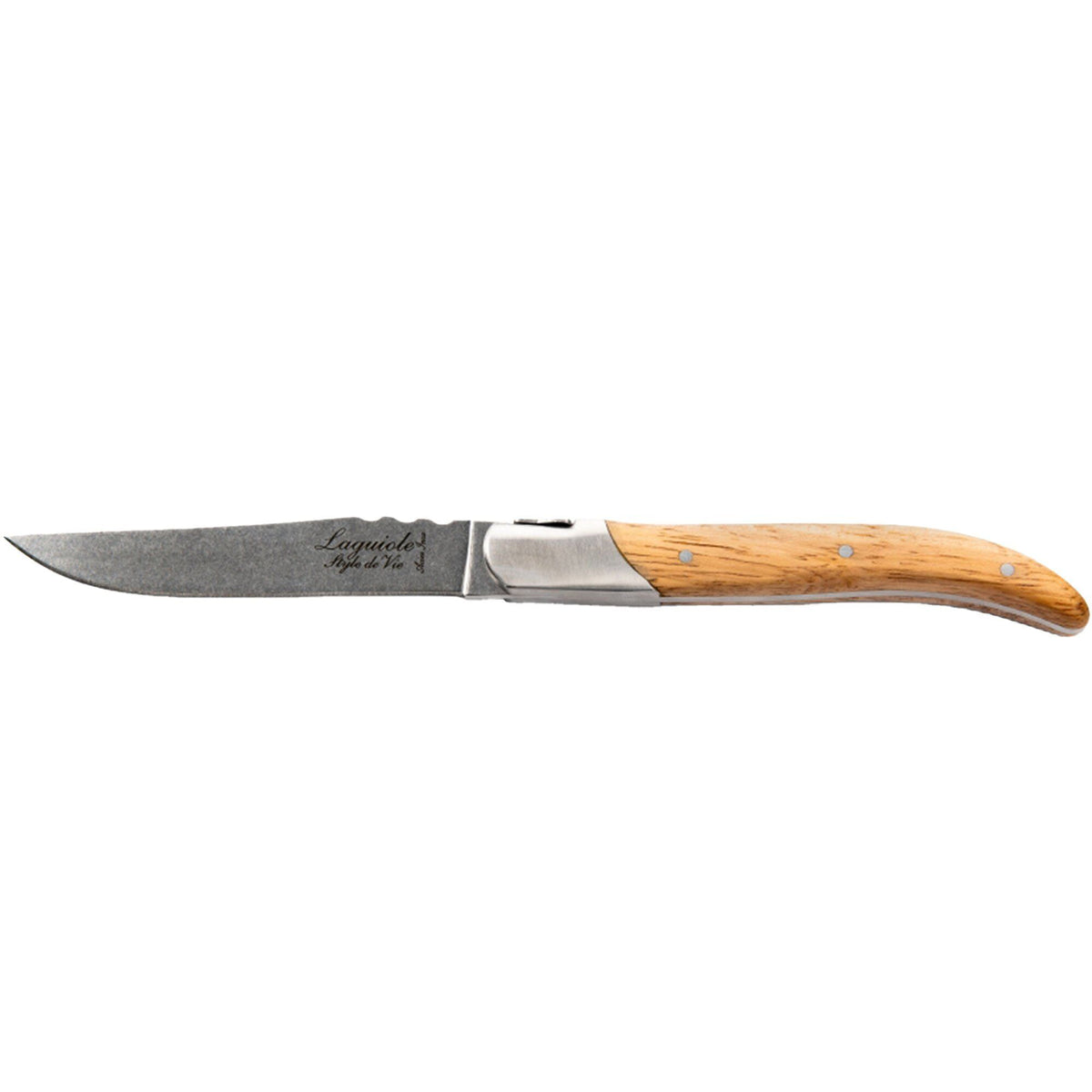 Sæt med seks grillknive i egetræ og rustfrit stål fra Laguiole style de vie