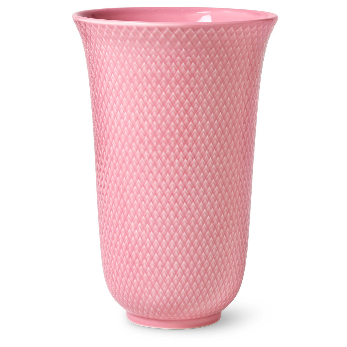 Rosa Rhombe Color vase i porcelæn fra Lyngby Porcelæn, 20 cm