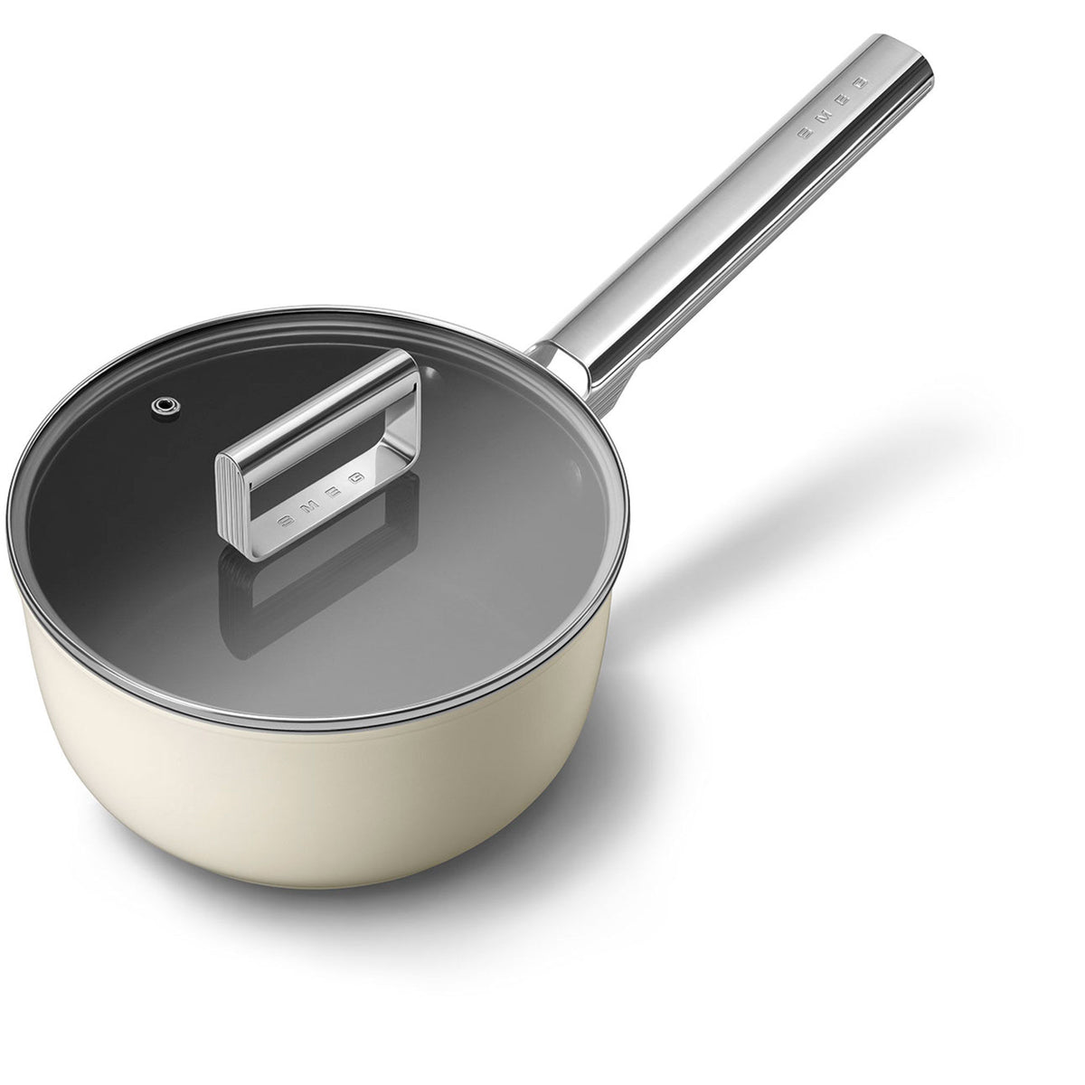 Smeg saucekasserolle på 20 cm i farven creme