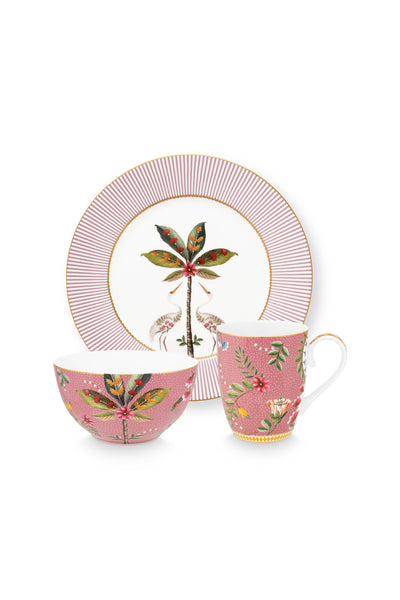 Se billigt tilbud på Set/3 Breakfast Set La Majorelle Pink fra Pip Studio. Køb online nu! Hurtig levering, billig fragt. Udsalg på Bolig > Køkken > Porcelæn. Spar op til 58%.