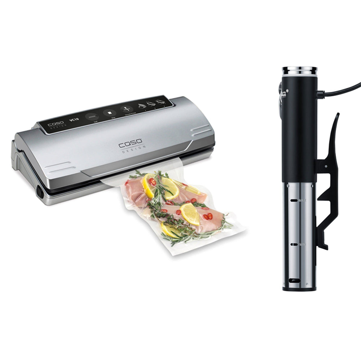 Steba sous vide-sæt med cirkulator og vakuumpakker