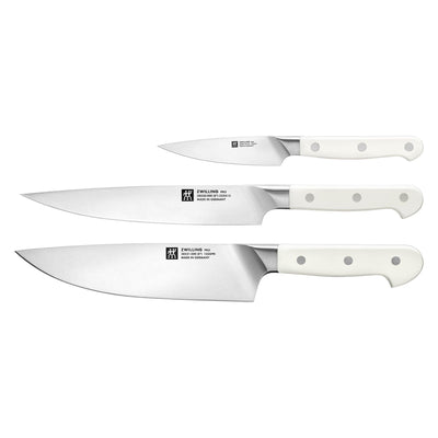 Se Zwilling Pro Le Blanc knivsæt 3 dele ✔ Kæmpe udvalg i Zwilling ✔ Meget billig fragt og hurtig levering: 1 - 2 hverdage - Varenummer: KTO-1020833 og barcode / Ean: '4009839647208 på lager - Udsalg på Knivsæt Spar op til 62% - Over 785 kendte brands på udsalg