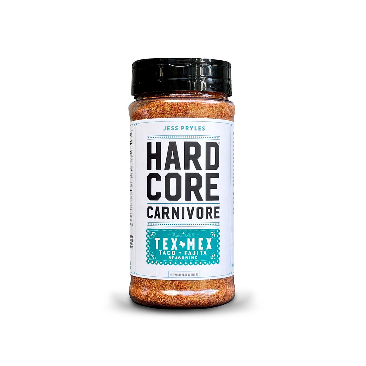 Hardcore Carnivore Large Tex-Mex krydderiblanding i 304 g Texas size-shaker