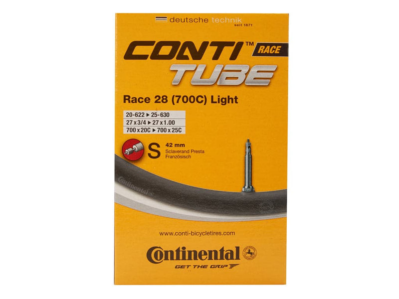 Se Continental Race 28 Light - Cykelslange - Str. 700x20-25c - 42 mm racerventil ❤ Kæmpe udvalg i Continental ❤ Hurtig levering: 1 - 2 Hverdage samt billig fragt - Varenummer: CKP-4019238556803 og barcode / Ean: &
