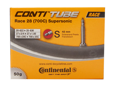 Se Continental Race 28 Supersonic - Cykelslange - Str. 700x20-25c - 42 mm racerventil ❤ Kæmpe udvalg i Continental ❤ Hurtig levering: 1 - 2 Hverdage samt billig fragt - Varenummer: CKP-4019238556834 og barcode / Ean: '4019238556834 på lager - Udsalg på Slanger Spar op til 56% - Over 434 design mærker på udsalg