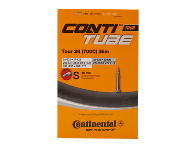 Se Continental Tour 28 Slim - Cykelslange - Str. 700x28-35c - 42 mm racerventil ❤ Kæmpe udvalg i Continental ❤ Hurtig levering: 1 - 2 Hverdage samt billig fragt - Varenummer: CKP-4019238556919 og barcode / Ean: '4019238556919 på lager - Udsalg på Slanger Spar op til 57% - Over 360 kendte mærker på udsalg